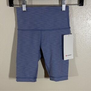 lululemon athletica Blue Heather Bike Shorts